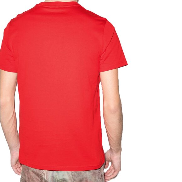 Givenchy Designer Men's Red- Black Embroidered Logo T-Shirt – Size L & XL - Picture 4 of 9